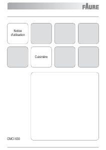 Mode d’emploi Faure CMCI630S Cuisinière