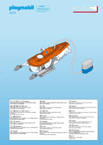 Manuale Playmobil set 4473 Waterworld Sommergibile