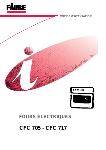 Mode d’emploi Faure CFC705W Four