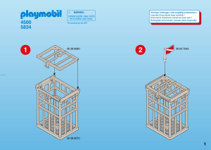 Manuale Playmobil set 4500 Waterworld Gabbia anti squalo