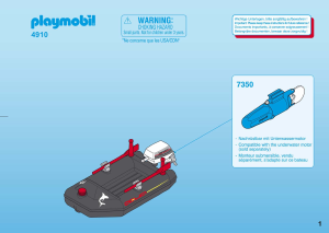 Manuale Playmobil set 4910 Waterworld Canotto con sub