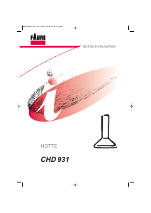 Mode d’emploi Faure CHD931N Hotte aspirante