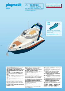 Mode d’emploi Playmobil set 5205 Waterworld Yacht de luxe