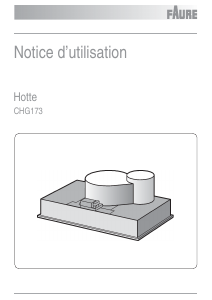 Mode d’emploi Faure CHG173N Hotte aspirante
