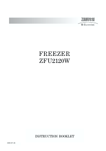 Handleiding Zanussi-Electrolux ZFU2120W Vriezer