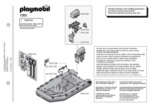 Manual de uso Playmobil set 7263 Waterworld Lancha deportivo