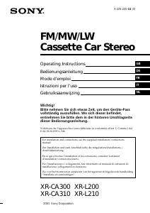 Mode d’emploi Sony XR-L200 Autoradio