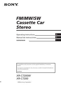 Manual Sony XR-C7200W Car Radio