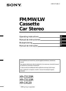 Manual Sony XR-C5120R Auto-rádio