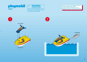 Manual Playmobil set 7527 Waterworld Jet ski