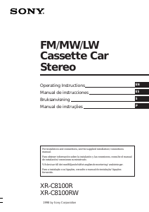 Manual Sony XR-C8100R Car Radio