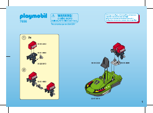 Handleiding Playmobil set 7656 Waterworld Speedboot