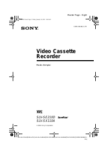 Mode d’emploi Sony SLV-SE210D Magnétoscope