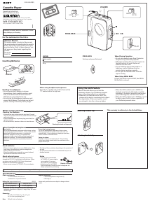 Manual Sony WM-EX164 Walkman Cassette Recorder