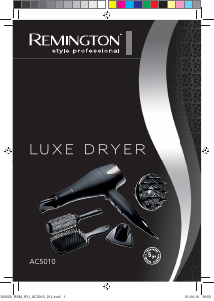 Manual Remington AC5010 Luxe Hair Dryer