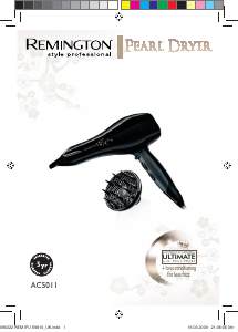 Manual de uso Remington AC5011 Pearl Secador de pelo