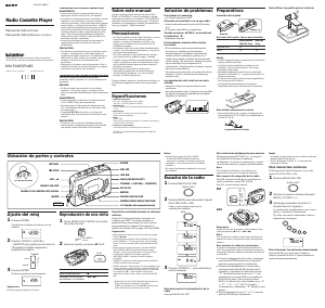 Manual de uso Sony WM-FX463 Walkman Grabador de cassette