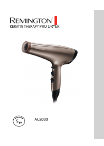 Mode d’emploi Remington AC8000 Keratin Therapy Pro Sèche-cheveux