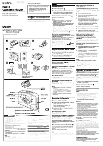 Manual de uso Sony WM-FX261 Walkman Grabador de cassette