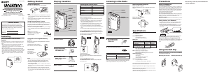 Mode d’emploi Sony WM-FX151 Walkman Enregistreur de cassettes