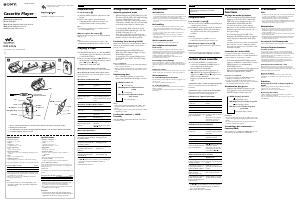 Manual Sony WM-EX526 Walkman Gravador de cassetes