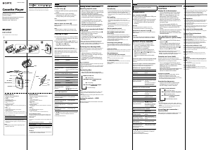 Manual de uso Sony WM-EX505 Walkman Grabador de cassette