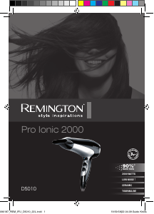 Manual de uso Remington D3710 Stylist Turbo 2200 Secador de pelo