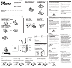 Bedienungsanleitung Sony WM-ES392 Walkman Kassettenrekorder