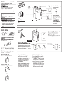 Mode d’emploi Sony WM-FX165 Walkman Enregistreur de cassettes