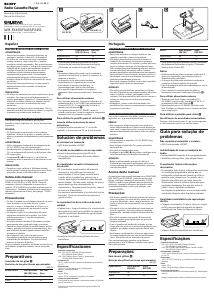 Manual Sony WM-FX453V Walkman Gravador de cassetes