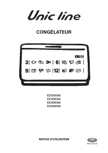 Mode d’emploi Unic Line CC2003U Congélateur