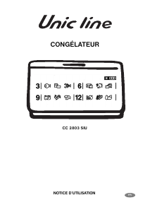 Mode d’emploi Unic Line CC2803SIU Congélateur