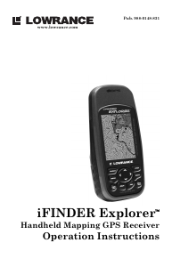 Manual Lowrance iFINDER Explorer Handheld Navigation
