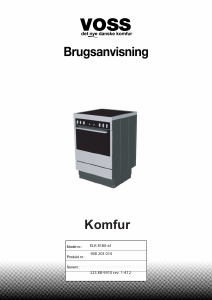 Brugsanvisning Voss ELK8180-AL Komfur