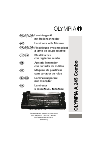 Handleiding Olympia A 245 Combo Lamineermachine