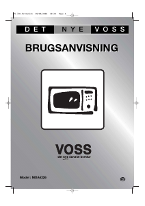 Brugsanvisning Voss MOA4226-HV Mikroovn