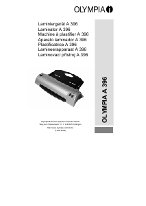 Manual de uso Olympia A 396 Plastificadora