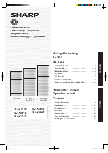 Manual Sharp SJ-X316E-DS Fridge-Freezer