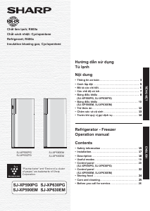 Manual Sharp SJ-XP590PG-BK Fridge-Freezer