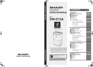 Manual Sharp DW-D12A-W Dehumidifier
