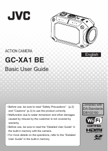 Manual JVC GC-XA1 Action Camera