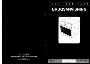 Brugsanvisning Voss IEL452-1 Ovn