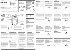 Manual Sony WM-EX150 Walkman Gravador de cassetes