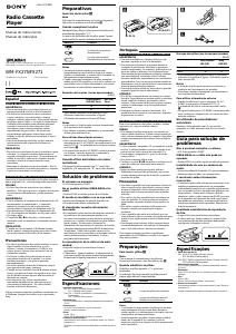 Manual de uso Sony WM-FX271 Walkman Grabador de cassette