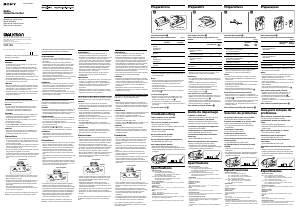 Manual Sony WM-SR1 Walkman Gravador de cassetes