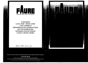 Mode d’emploi Faure CFC547M Four