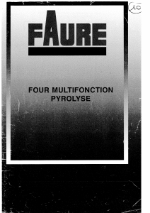 Mode d’emploi Faure CFM585M2 Four