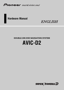 Manual Pioneer AVIC-D2 Car Navigation