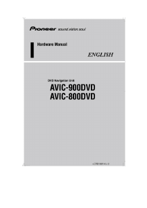 Handleiding Pioneer AVIC-900DVD Navigatiesysteem