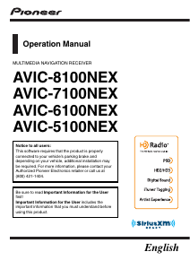 Handleiding Pioneer AVIC-6100NEX Navigatiesysteem